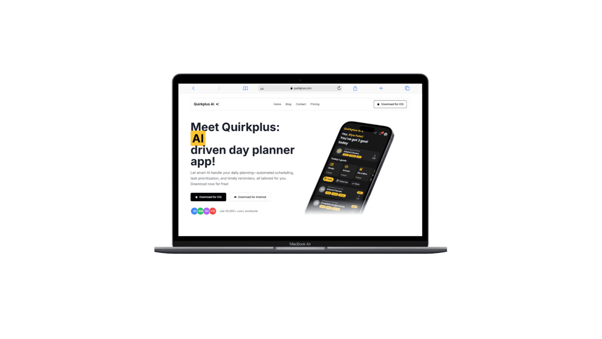Quirkplus Website